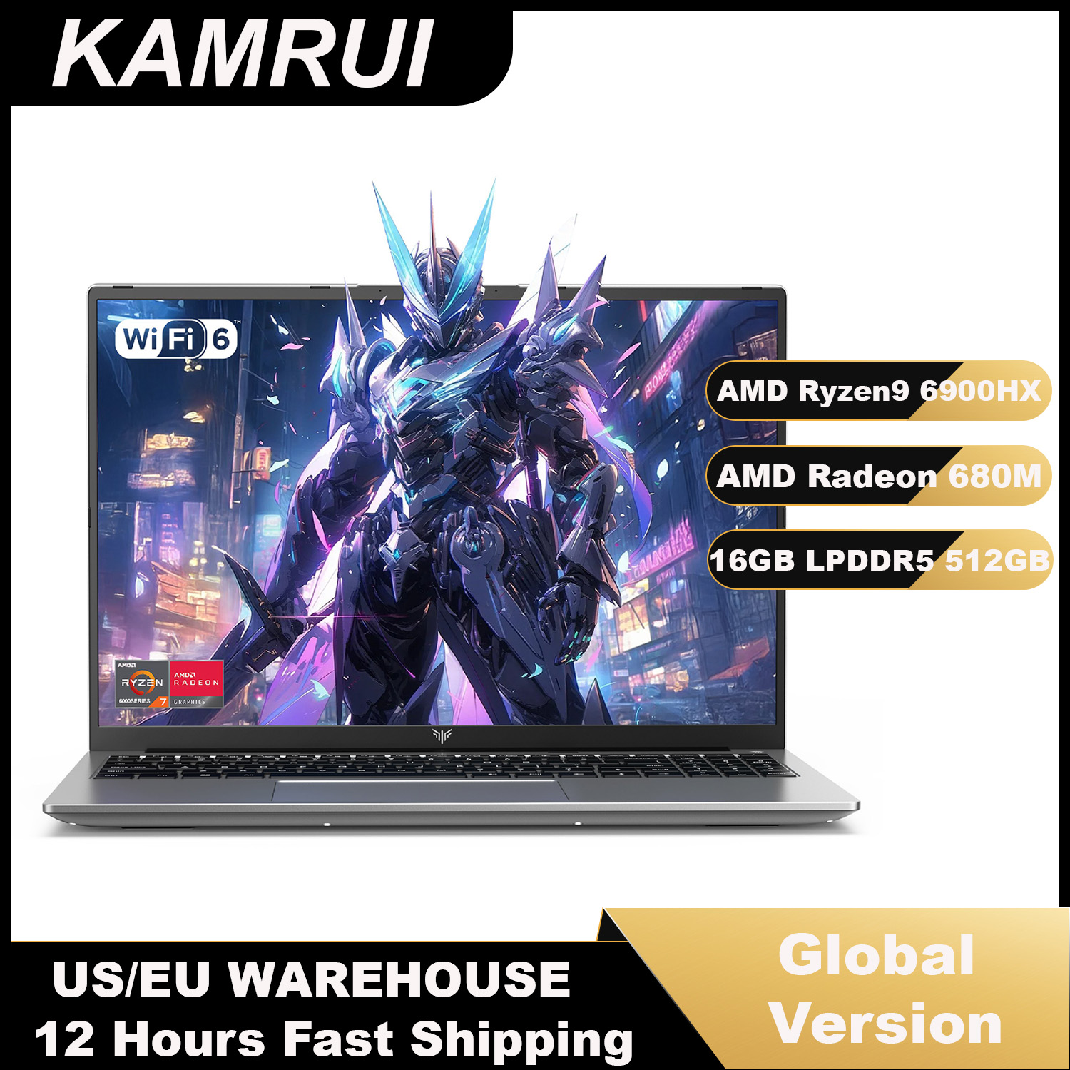 Pc Gaming Dell - Игровой ноутбук KAMRUI 16 дюймов, AMD