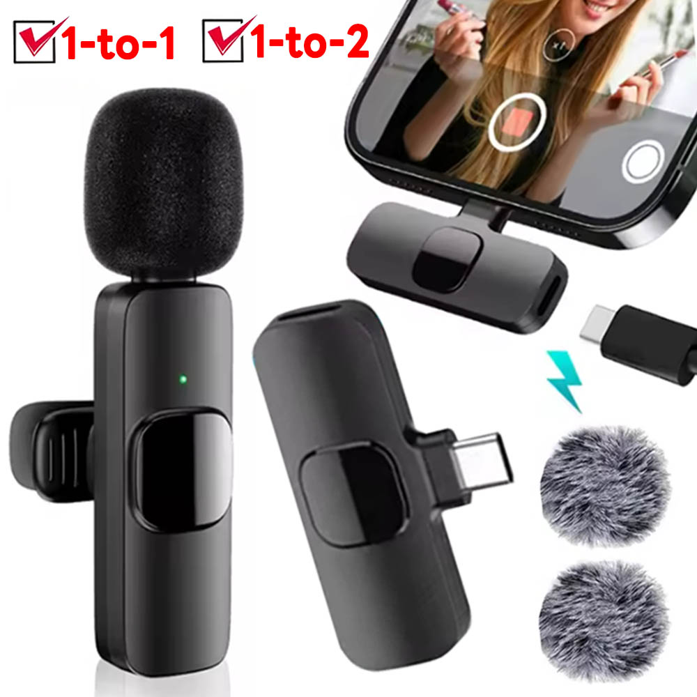 Gaming Microphone - Портативный беспроводной петличный микрофон Type-C для