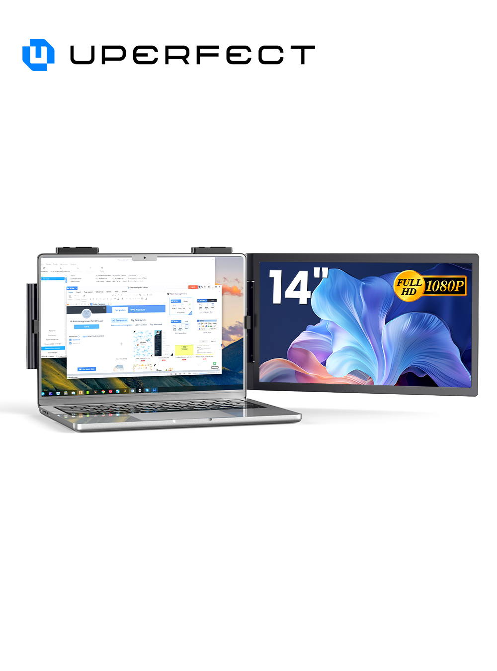Pc Gaming Y60 - UPERFECT 14'' Портативный монитор для ноутбука,