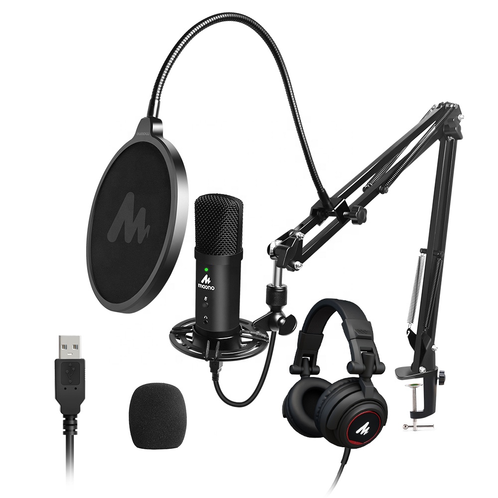Gaming Microphone - USB-микрофон MAONO Studio с наушниками для