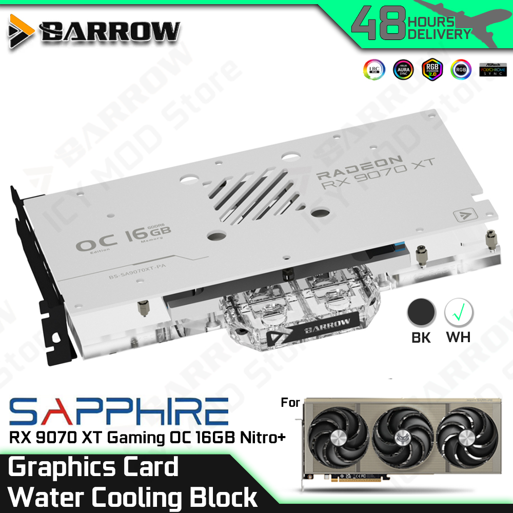 Pc Gaming Water Cooling - Блок водяного охлаждения видеокарты Barrow для