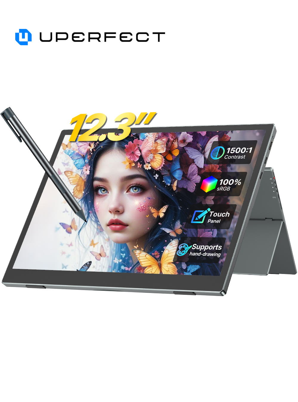 Pc Gaming Y60 - Портативный сенсорный монитор UPERFECT Touch, 12,3-дюймовый