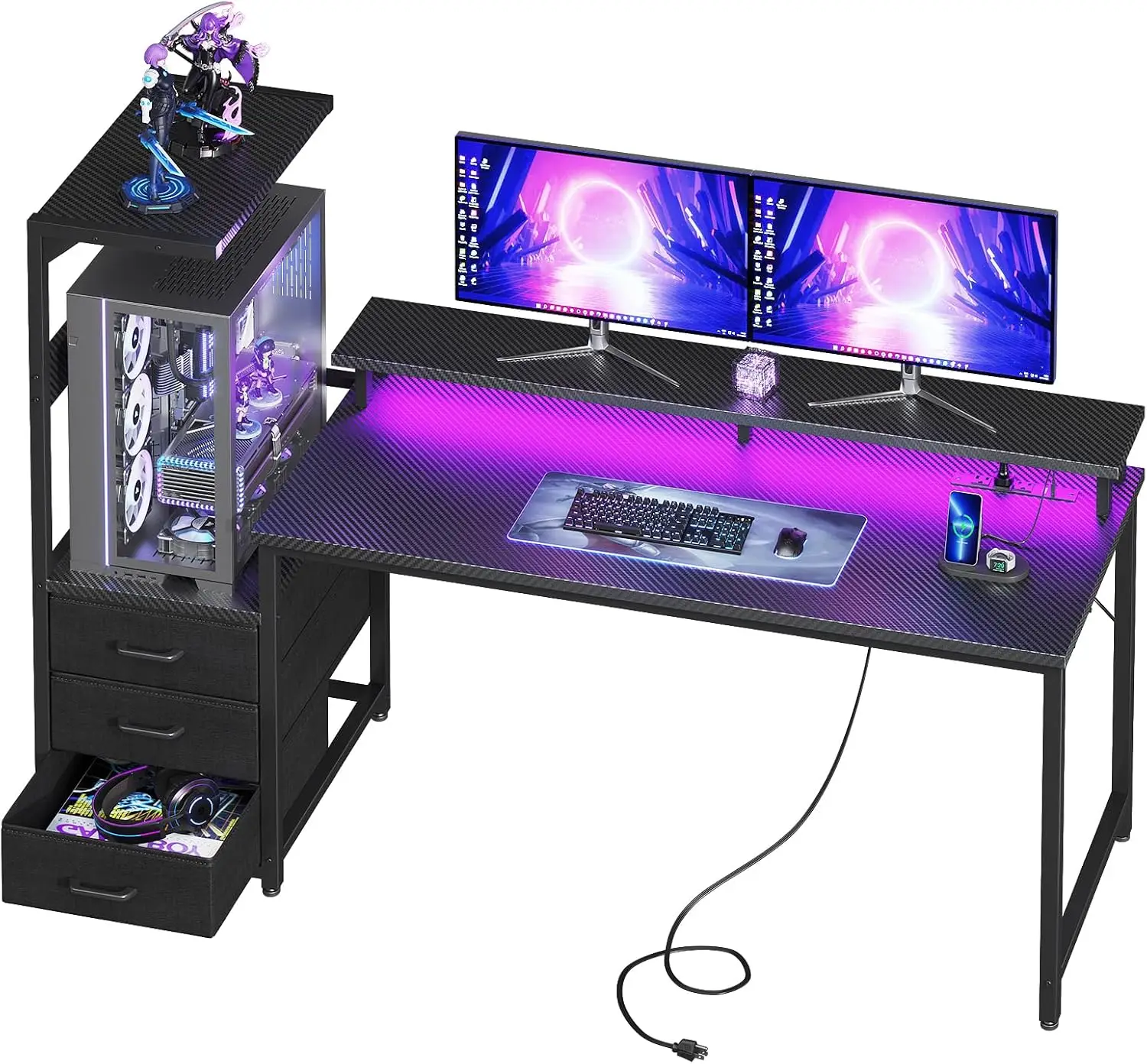 Pc Gaming Y60 - Игровой стол с подставкой для ПК,
