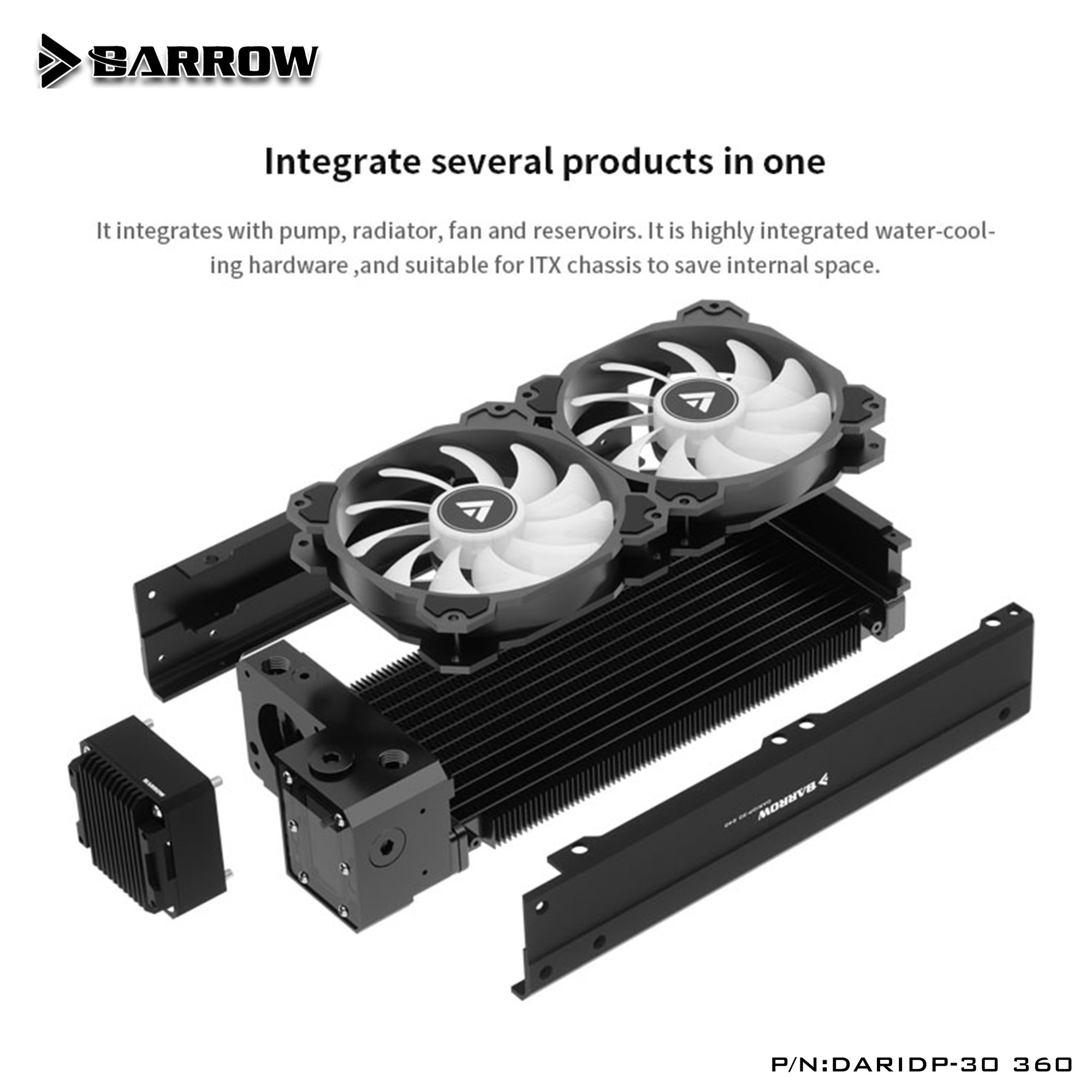 Pc Gaming Kit - Комплект водяного охлаждения Barrow DARIDP-30 для