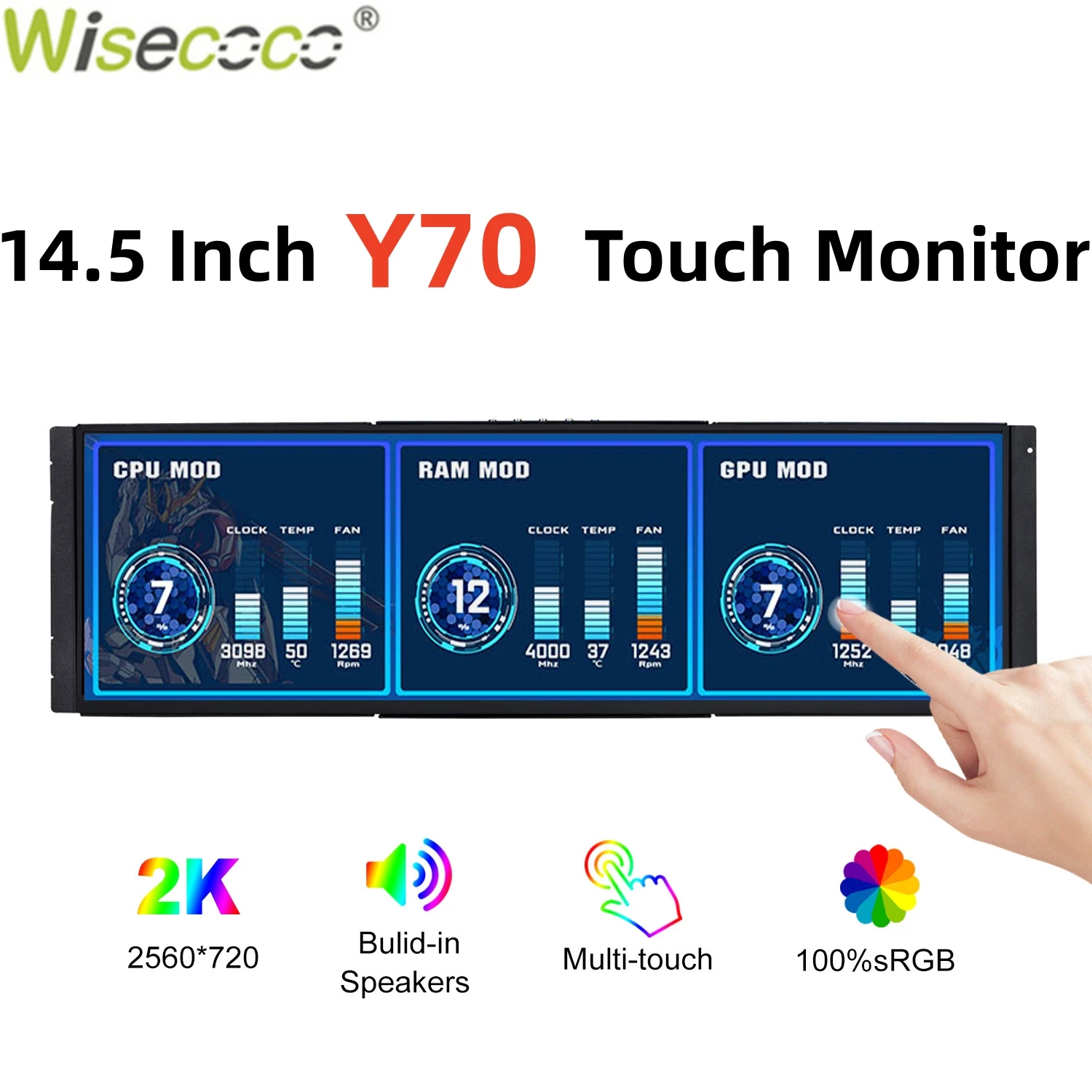 Pc Gaming Y60 - Wisecoco 12,6/14,5-дюймовый 2K IPS ПК ноутбук