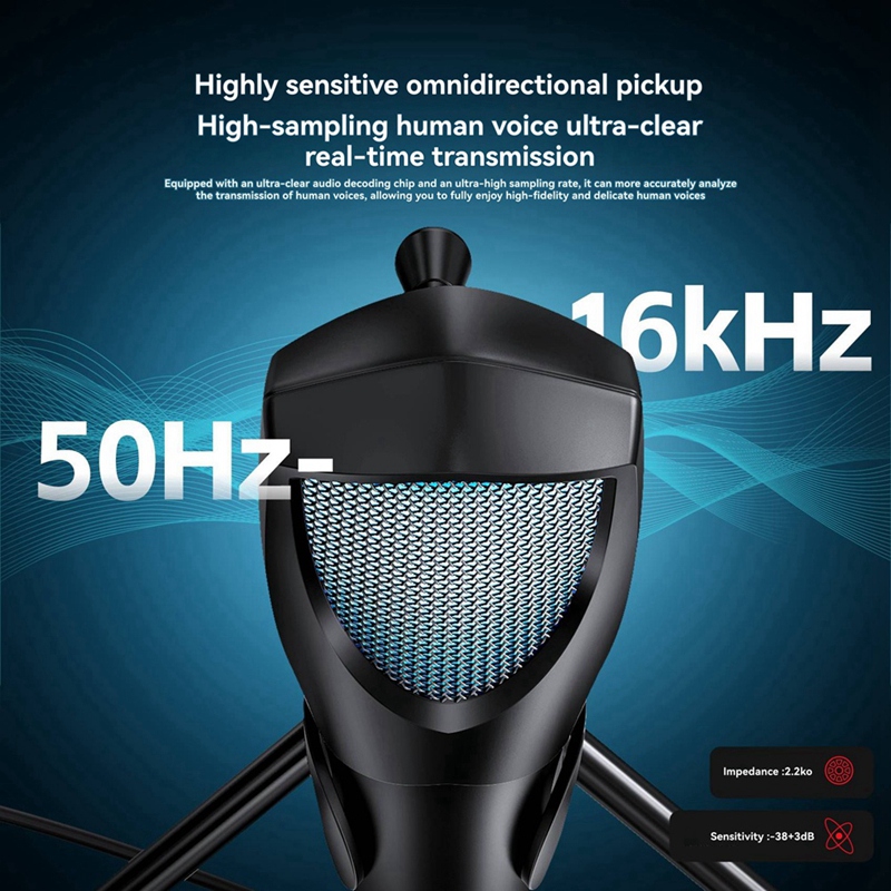 Gaming Microphone - Игровой микрофон Профессиональный настольный USB-конденсаторный микрофон