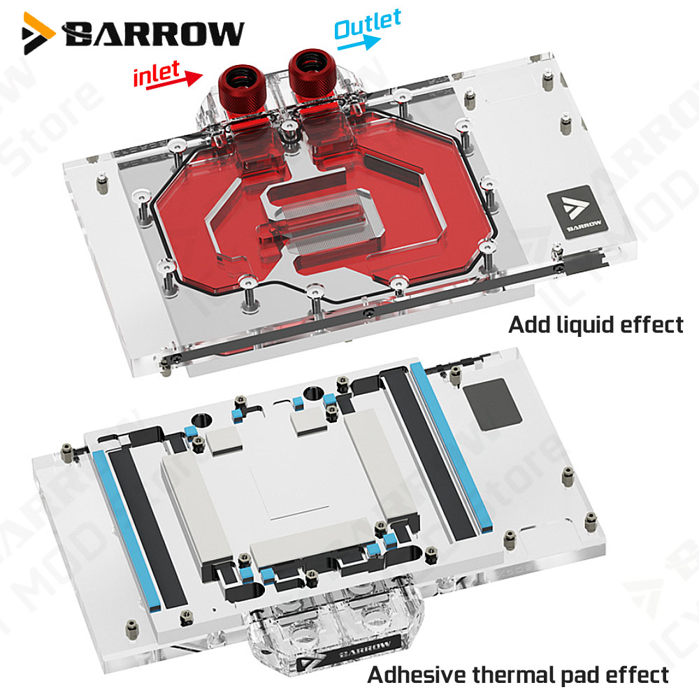Водоблок Barrow VGA для видеок – обзор и цена Pc Gaming Water Cooling