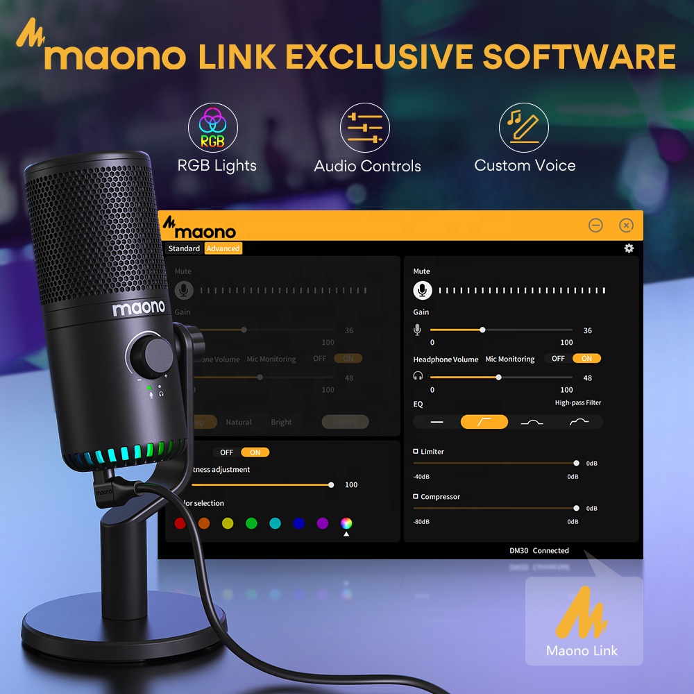 Игровой микрофон MAONO PC с пр – обзор и цена Gaming Microphone