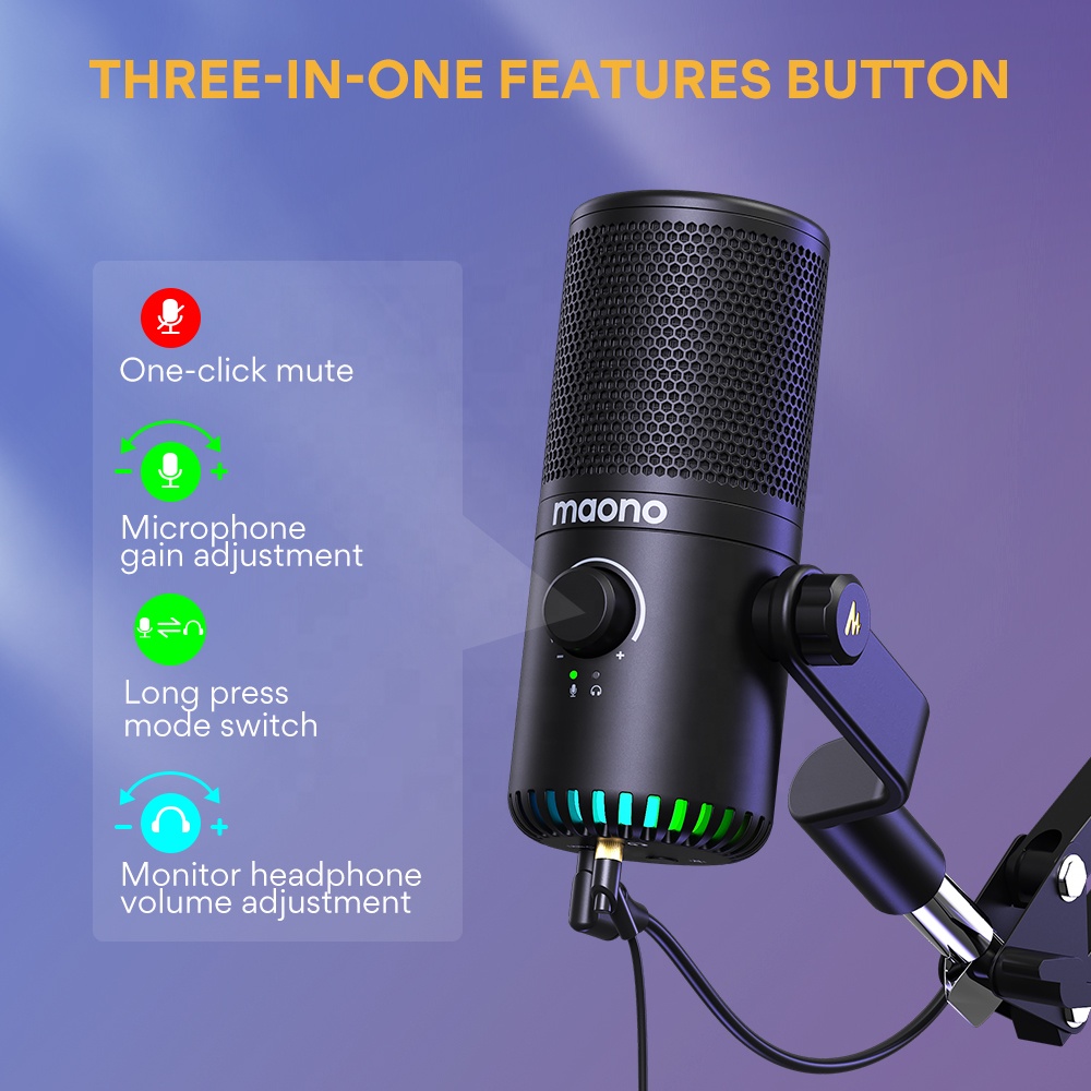 Игровой микрофон MAONO PC с пр – обзор и цена Gaming Microphone