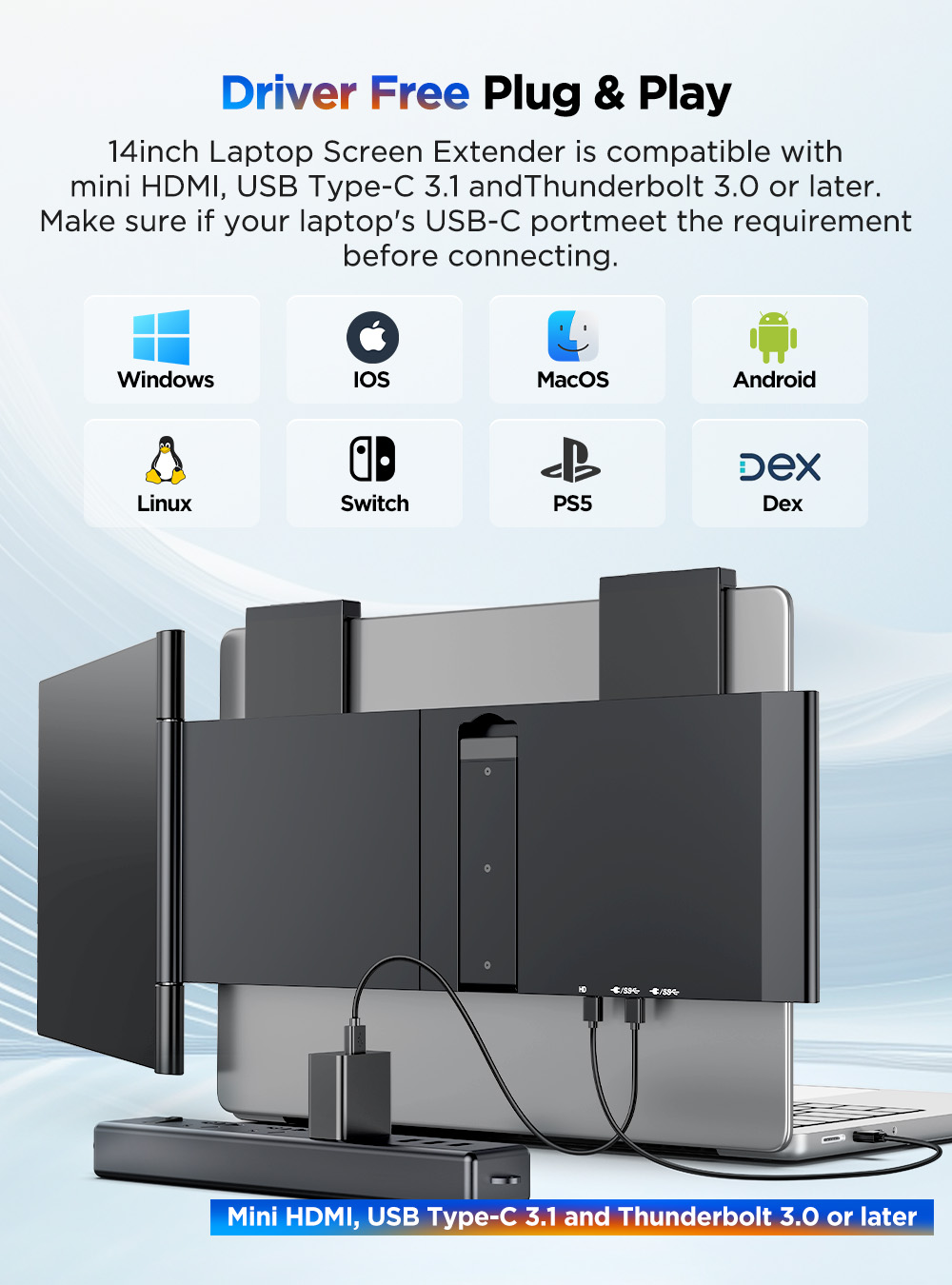UPERFECT 14'' Портативный мони – обзор и цена Pc Gaming Y60