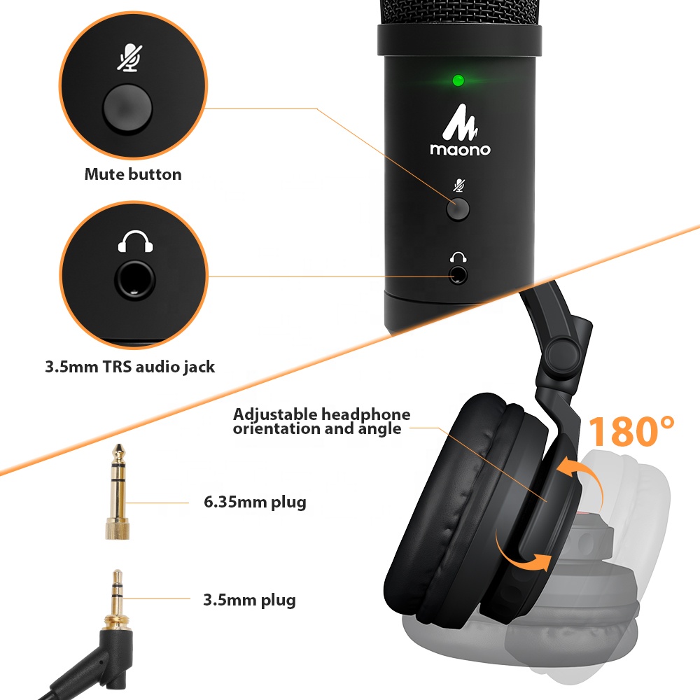USB-микрофон MAONO Studio с на – обзор и цена Gaming Microphone