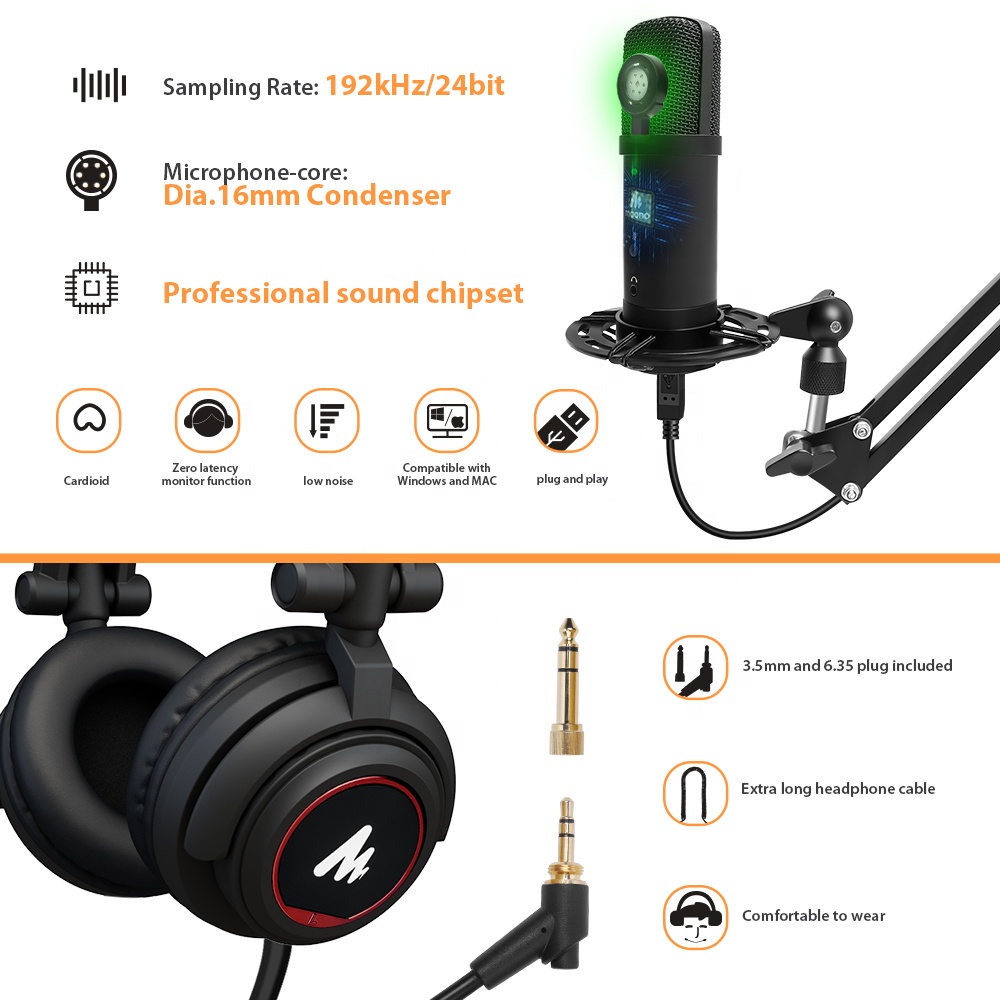 USB-микрофон MAONO Studio с на – обзор и цена Gaming Microphone