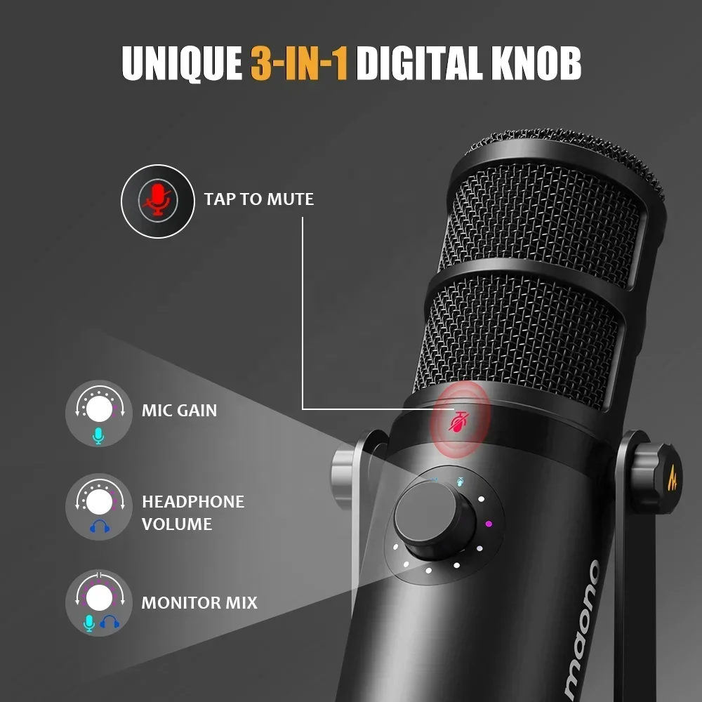 Динамический микрофон MAONO с  – обзор и цена Gaming Microphone