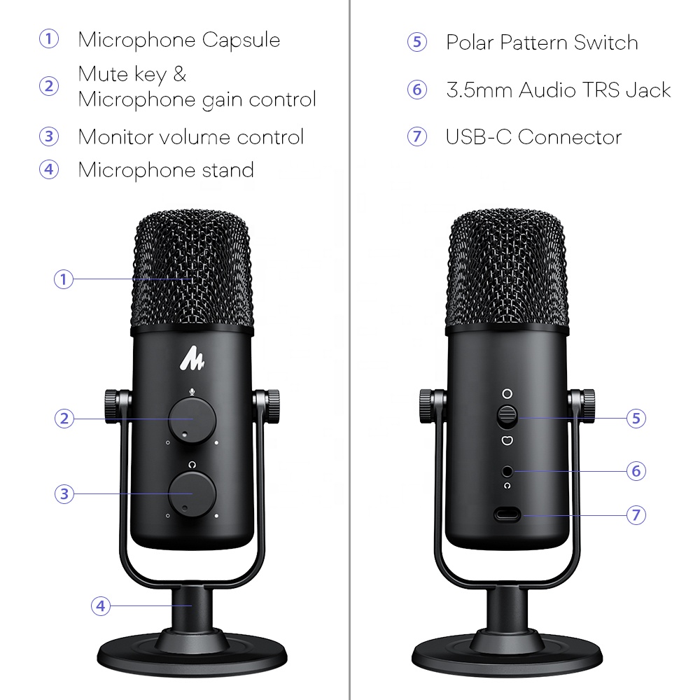 Конденсаторный микрофон MAONO  – обзор и цена Gaming Microphone
