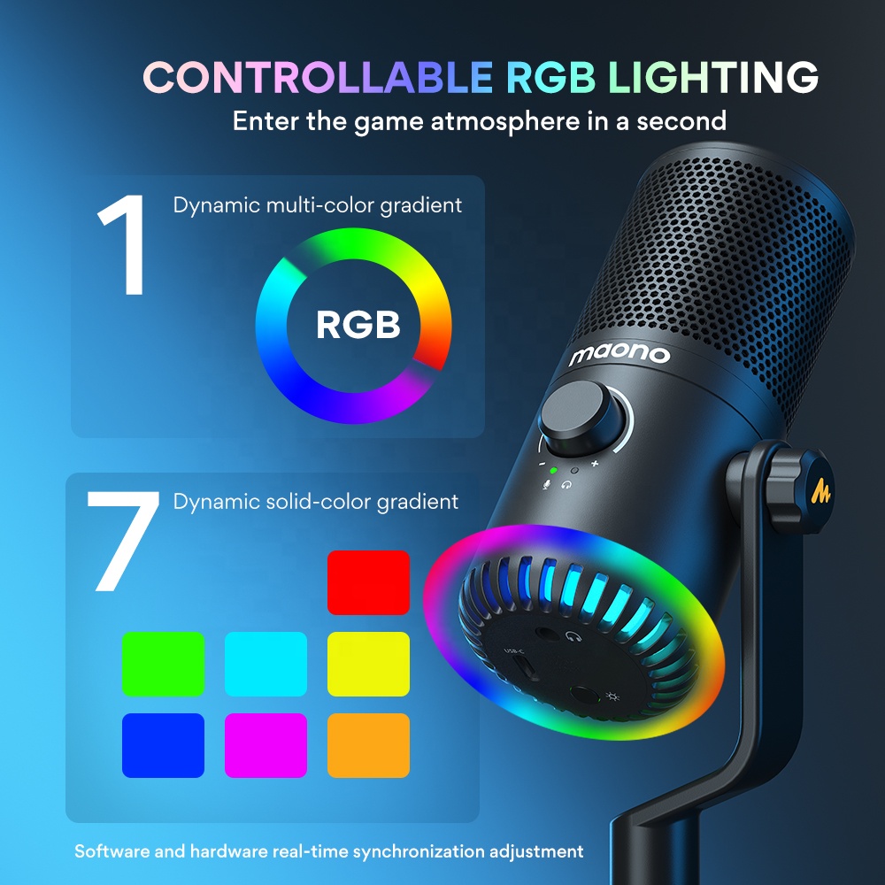 Игровой микрофон Maono DM30 с  – обзор и цена Gaming Microphone